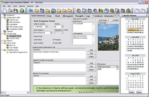 Download single-step goal-setting software