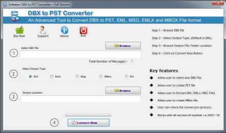 Softaken DBX to PST Converter