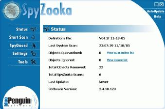 Download SpyZooka removes and prevents spyware