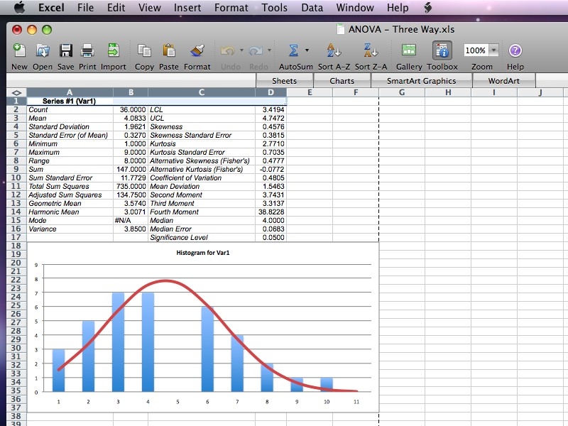 data analysis menu excel for mac