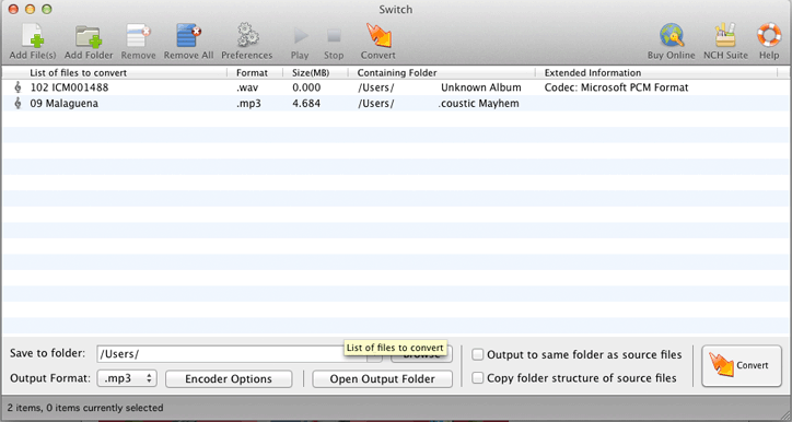 Free audio file converter mac