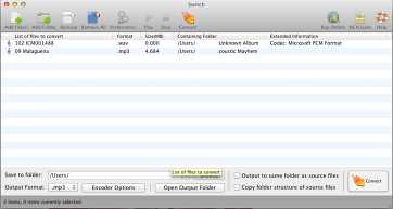 Switch Audio Converter Free for Mac