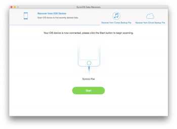 SynciOS Data Recovery for Mac