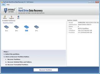 Download SysTools Hard Drive Data Recovery