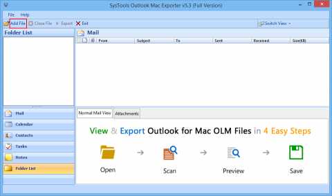 SysTools Mac OLM Splitter Tool
