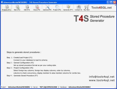 Download T4S Stored Procedure Generator