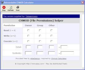 Download Teleseminars CHMod Calculator