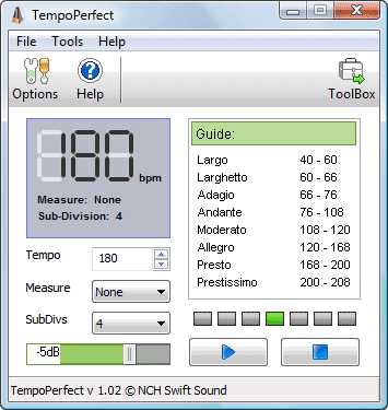 Download TempoPerfect Computer Metronome