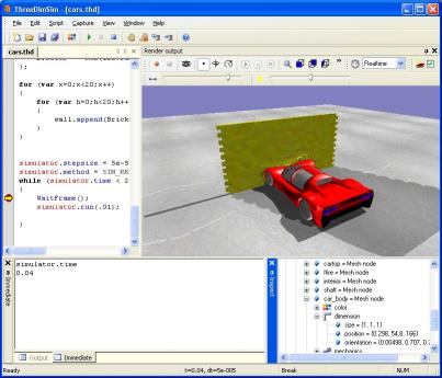 Download ThreeDimSim:3D Mechanics simulator