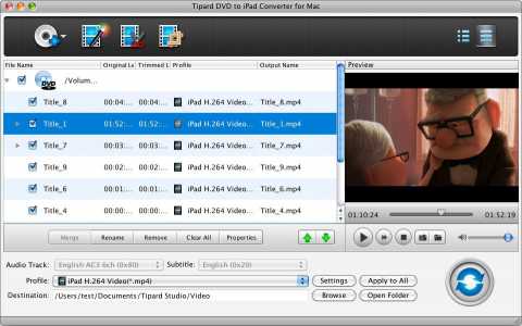 Tipard DVD to iPad Converter for Mac