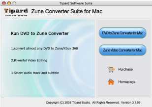Tipard Zune Converter Suite for Mac