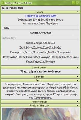 Download Today Greek Calendar