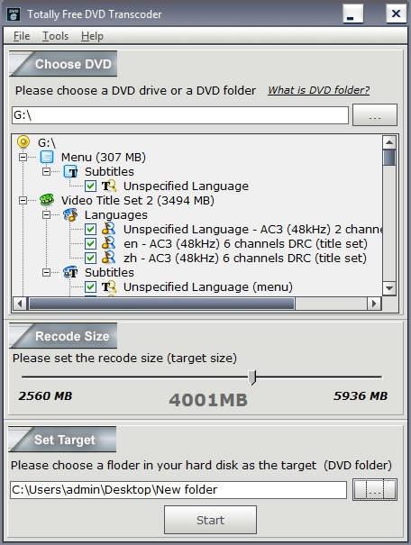 Download Totally Free DVD Transcoder