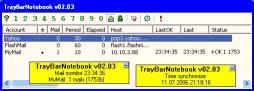 Download TrayBarNotebook with EMail monitor