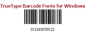Download TrueType 1D Barcode Font Package