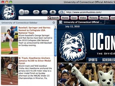 Download UCONN Huskies IE Browser Theme