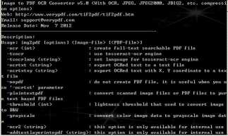VeryPDF Image to PDF OCR Converter CMD