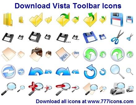 Vista Toolbar Icons - standaloneinstaller.com