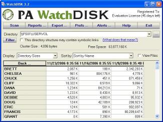 Download WatchDISK Disk Space Tracker