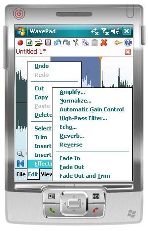 Download Wavepad Free Audio Editor for Pocket PC