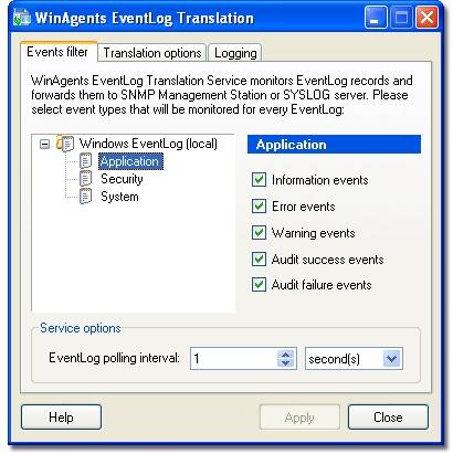 Download WinAgents EventLog Translation Service