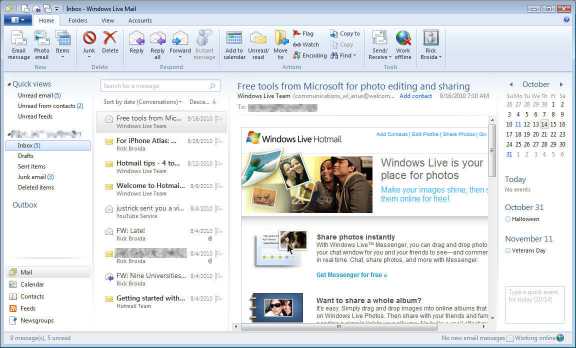 Download Windows live mail