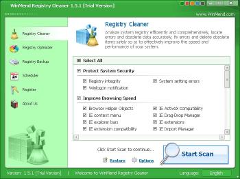 Download WinMend Registry Cleaner