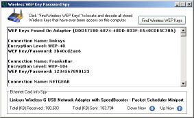 Download Wireless WEP Key Password Spy