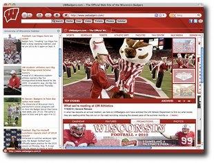 Download Wisconsin Badgers IE Browser Theme