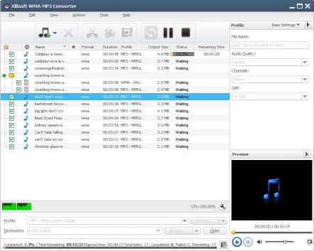 Download Xilisoft WMA MP3 Converter