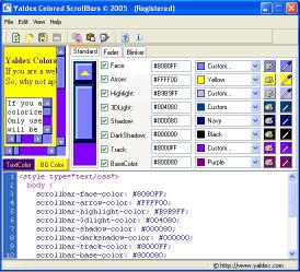 Download Yaldex Colored ScrollBars 1.2