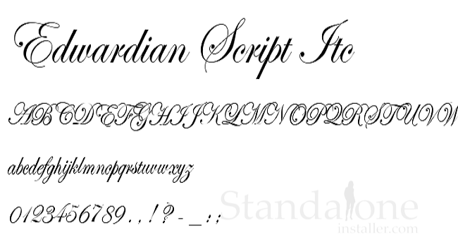 Edwardian Script ITC