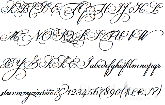 20 Best Calligraphy Fonts - standaloneinstaller.com