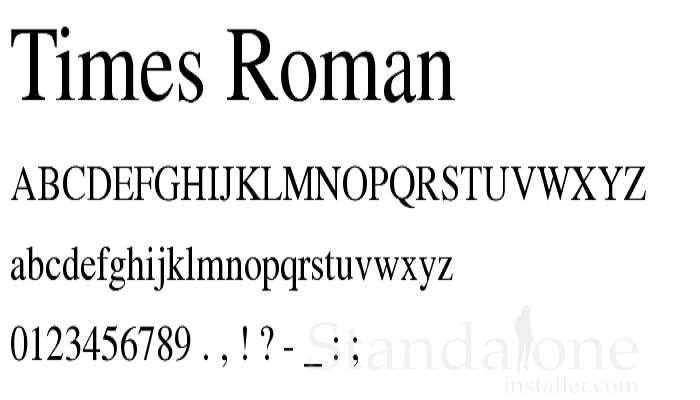 Times New Roman