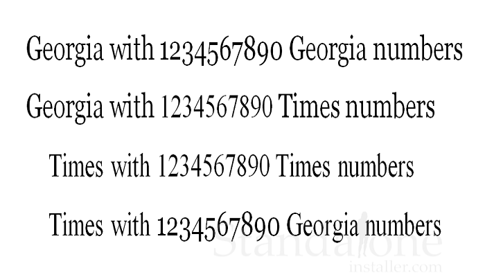 resume font georgia