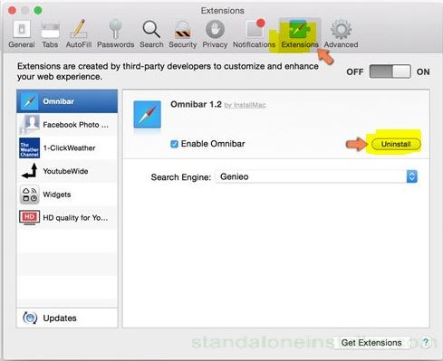 safari-uninstall-extensions