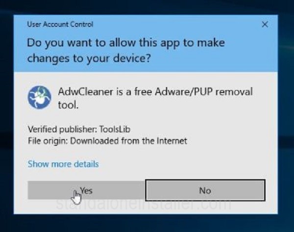 AdwCleaner Permission